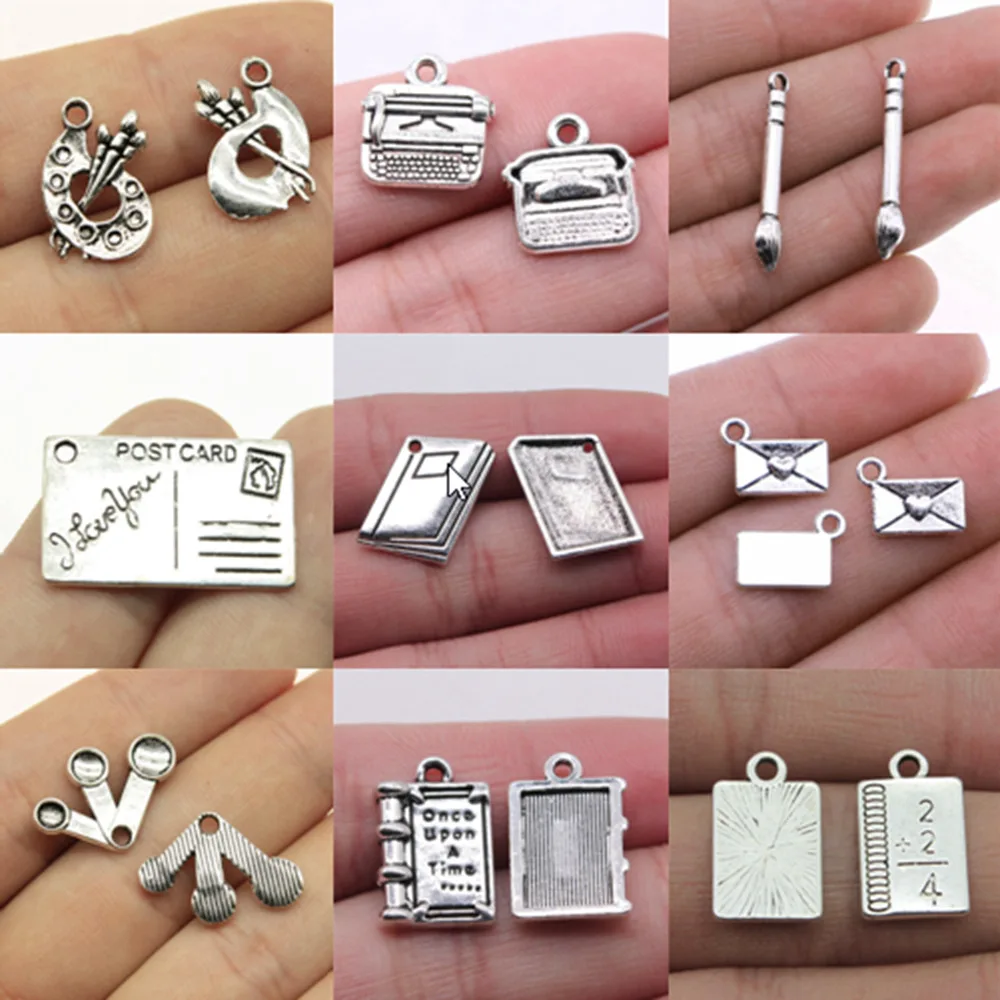 Masowe zawieszki do zestawu do wyrobu biżuterii Wisiorek Diy Biżuteria Akcesoria Maszyna do pisania Charms