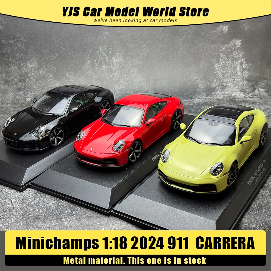 

Minichamps Diecast model 1:18 2024 911 992.2 CARRERA Sports car metal Car model Holiday gift Static ornament