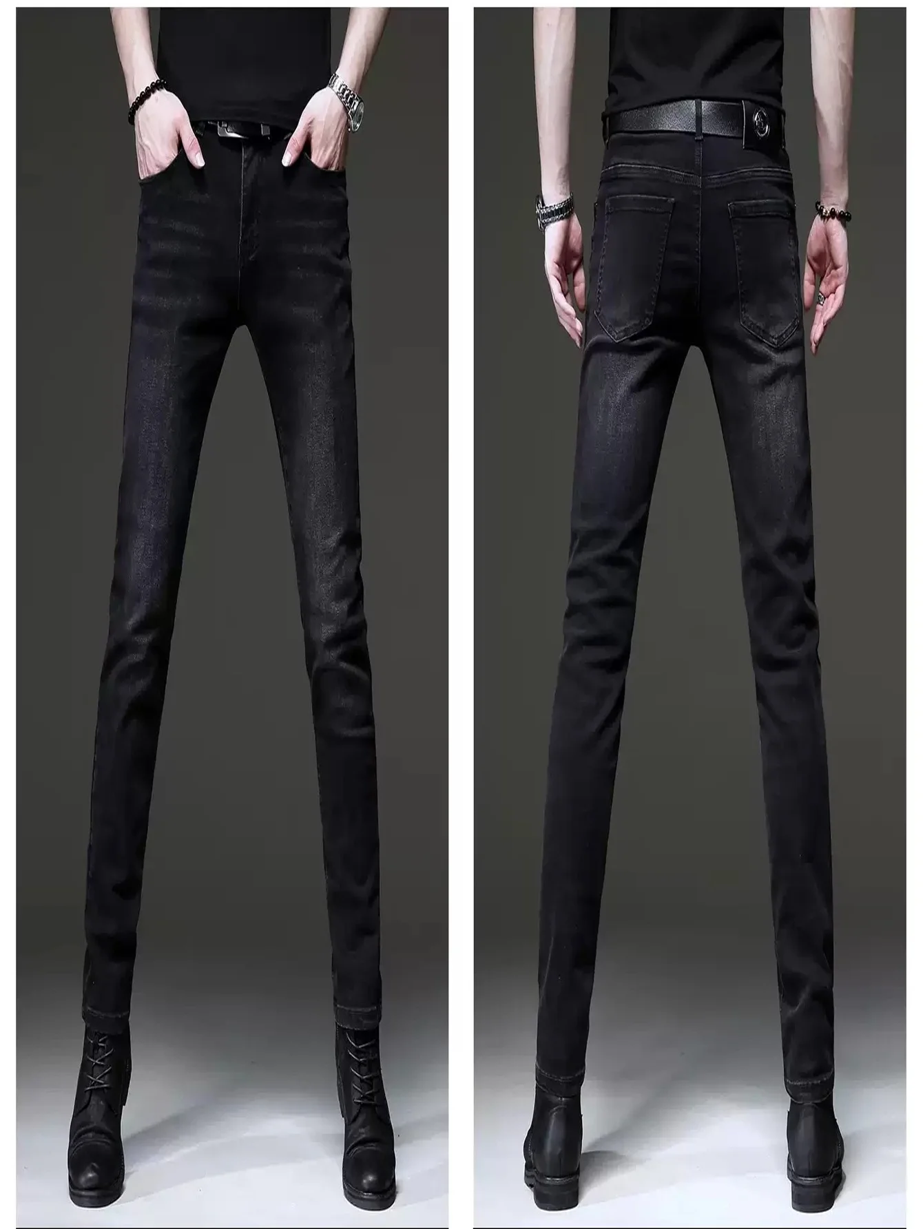 

Джинсы Drip Black Slim Denim в стиле Y2K для свиданий. Аксессуары и ремни в комплект не входят.