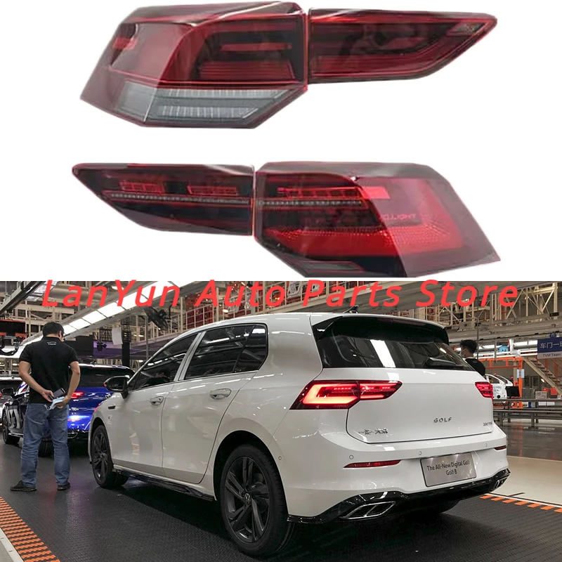 

For 2021 2022 Volkswagen Golf 8 Rline GTI Running water Outer tail light assembly Stop Lights Parking Lamp IQ high configuration