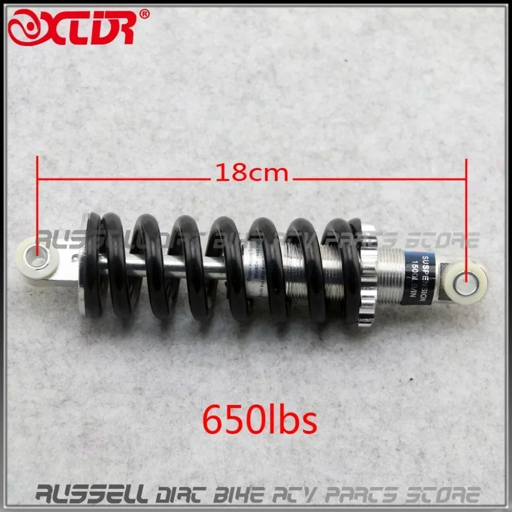 180mm / 650lbs Absorber Shock  Suspension For Bicycle E-Bike Motorcycle ATV Scooter Dirt Pit Electric Bike