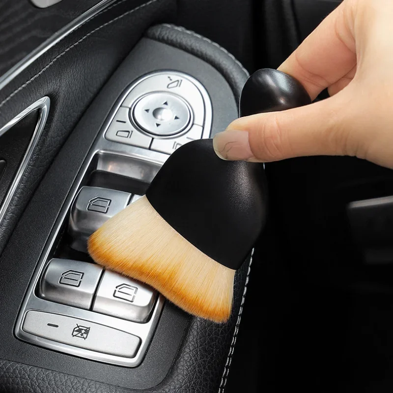 Herramienta de limpieza Interior de coche, artefacto de limpieza de salida de aire acondicionado, cepillo de coche, eliminación de polvo de grietas,