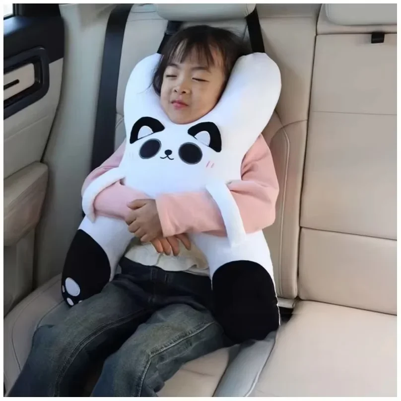 For Long Distance Travel Kids Car Neck Pillow Prevent Head Leaning Seat Belt Safety Sleep Aid Interior Accessories