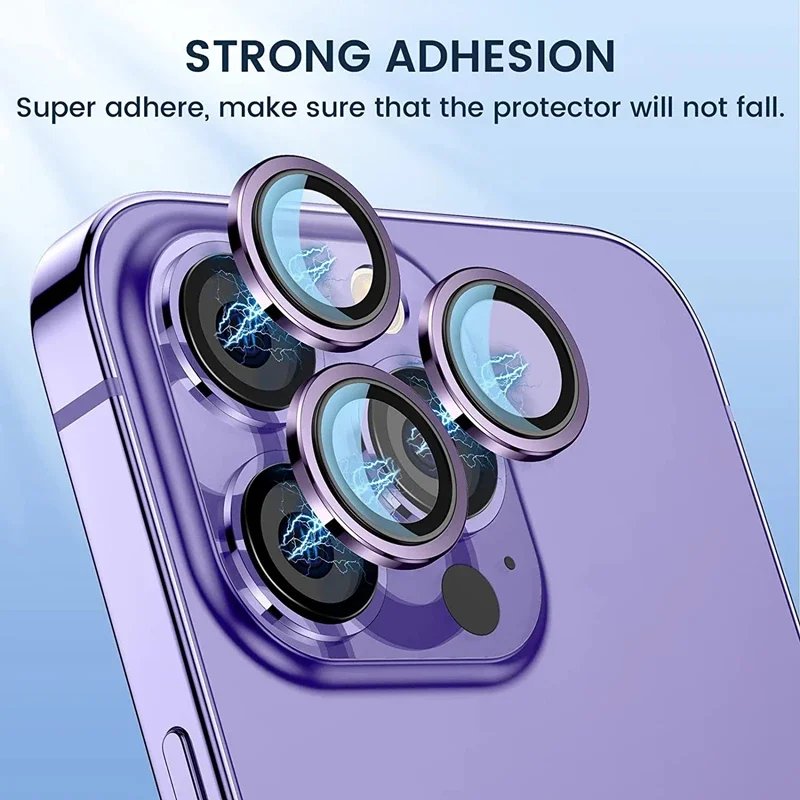 2-3pcs Camera Lens Protection Glass for IPhone 16 15 14 13 12 11 Pro Max Lens Metal Ring Protector IPhone 13Mini 16 Pro Max Film