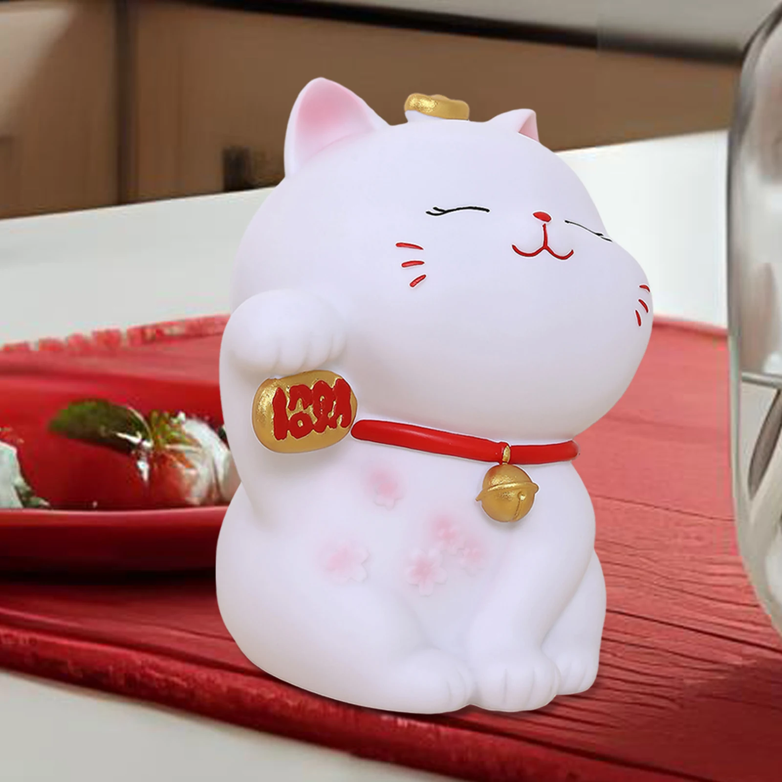 

New Lucky Cat Ornament, Large Lucky Cat Piggy Bank, Vinyl Anti-Fall Money Box, Opening Gift Decor
