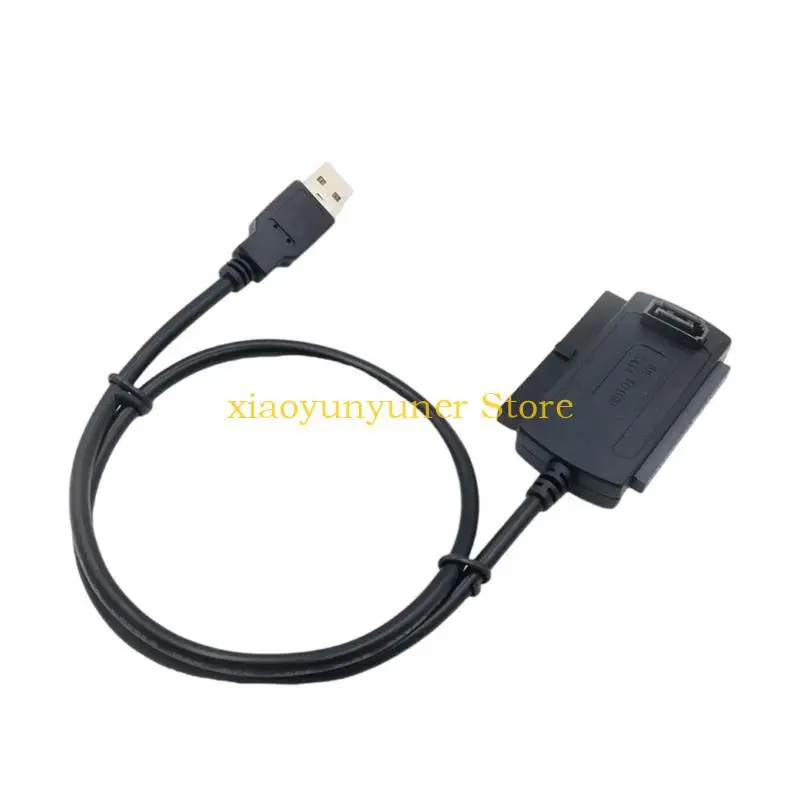 P9JB Efficient USB to IDE Hard Drive Adapter Cable for 2.5/3.5/5.25inch Devices with Power Cord External Connectors