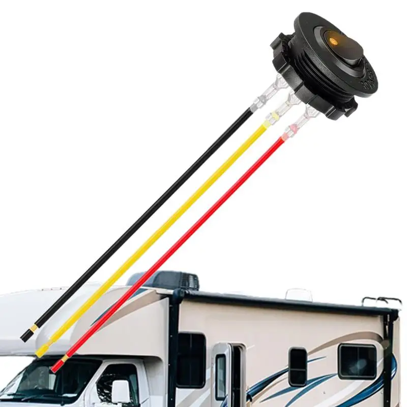 

Переключатели 12 В, 3-позиционные круглые кулисные переключатели, гайка, крепление, крепление с предварительно проводными проводами, кнопка с красной светодиодной подсветкой для автомобилей