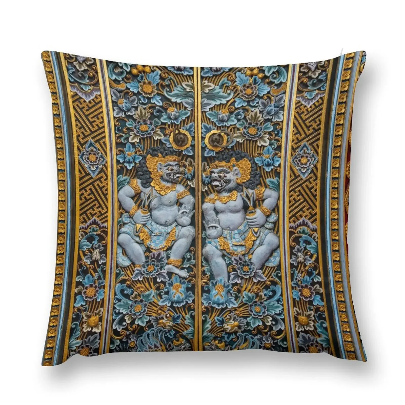 Bali Island Balinese Art Throw Pillow Pillow Cover Throw Pillow Ornamental Luxury Living Room Decorative Cushions