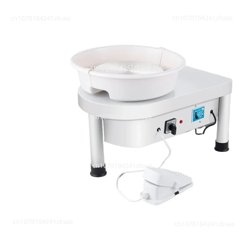 25cm 350W Electric Pottery Wheel Shapes Ceramic Machine Household Children Ceramic Drawing Machine With Tray Foot Pedal