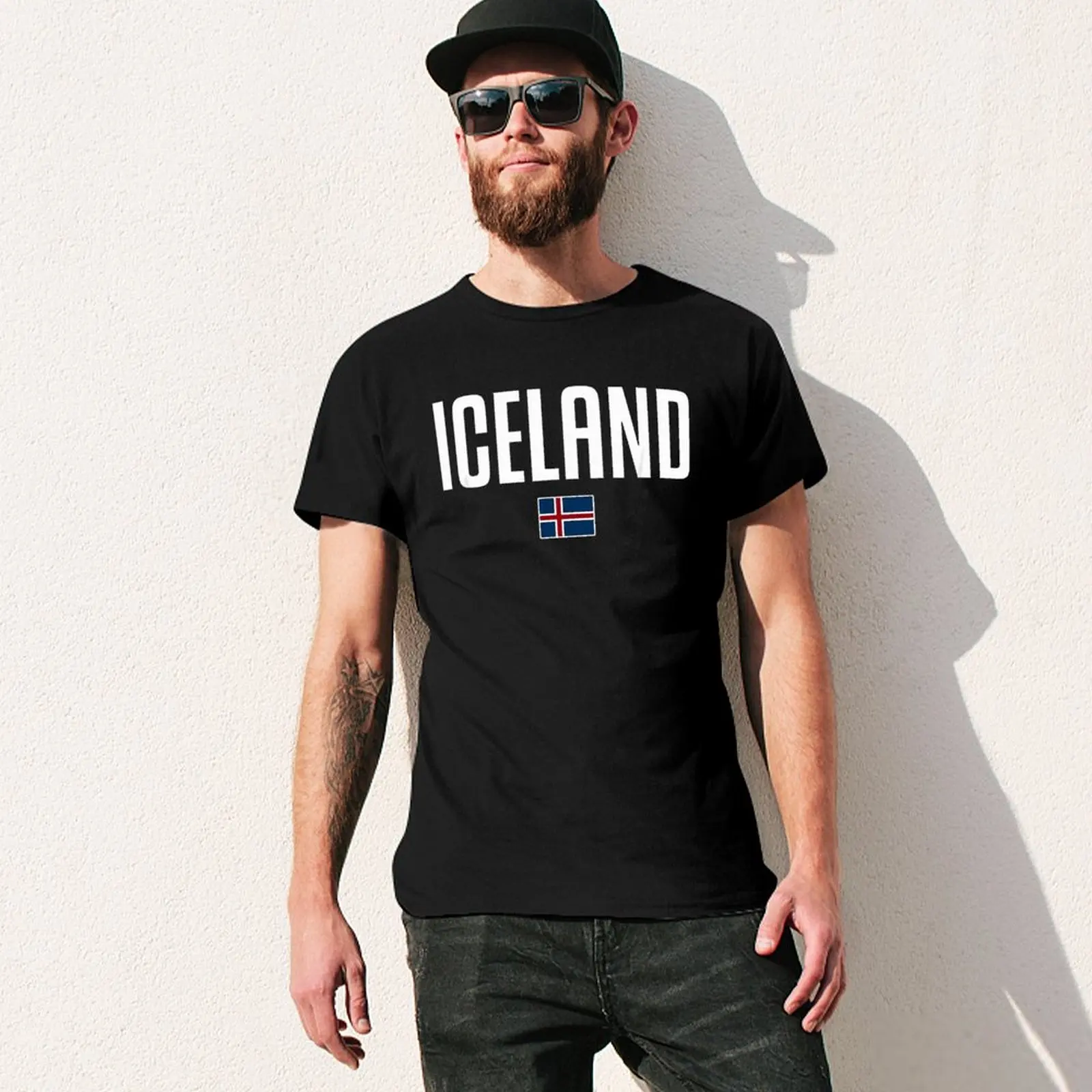 More Design Iceland Flag Icelander Men Tshirt Tees T-Shirt O-neck T Shirts Women Boys Clothing 100% Cotton