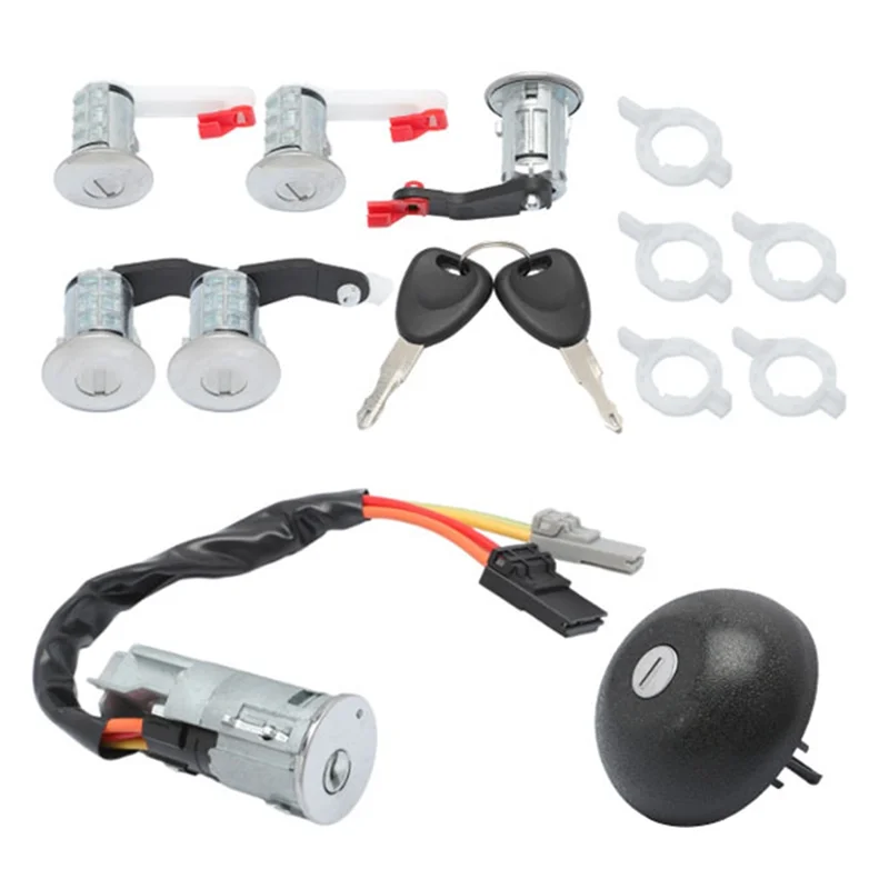 

Ignition Switch Lock Core Assembly 7701471591 Car Ignition Steering Switch Barrel Lock Forrenault Opel 7701475696-AT80