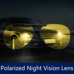 Polarized Night Vision Lens 1.56 1.61 1.67 Sunglasses Night Driving Special Glasses Lenses Myopia Anti-high Beam Lighting Goggle