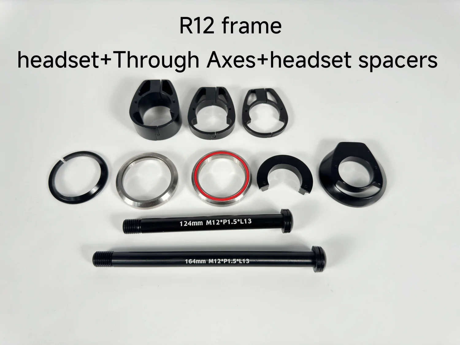 سماعة رأس ملحقات الدراجة R12 + من خلال المحاور + فواصل سماعة الرأس