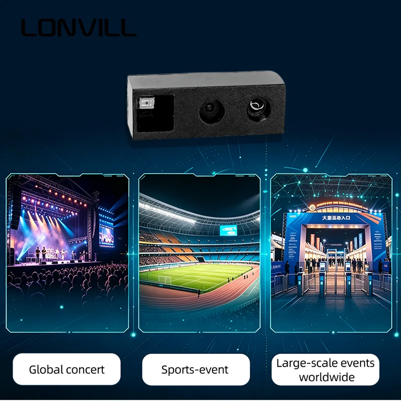 LONVILL Event Access Security ISO24778 Compliant Full Compact Aztec Rune Barcode Scanner Engine for Live Performance Entry Gates