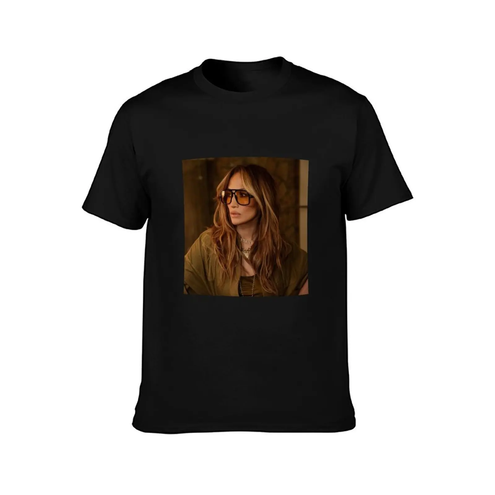 Jennifer Lopez T-Shirt Simple Casual Short Sleeve Cotton T-Shirt