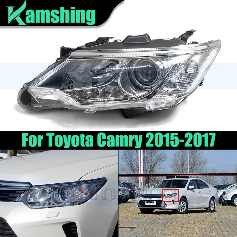 

Фара переднего бампера автомобиля для Toyota Camry 2015-2017, передняя фара, фара