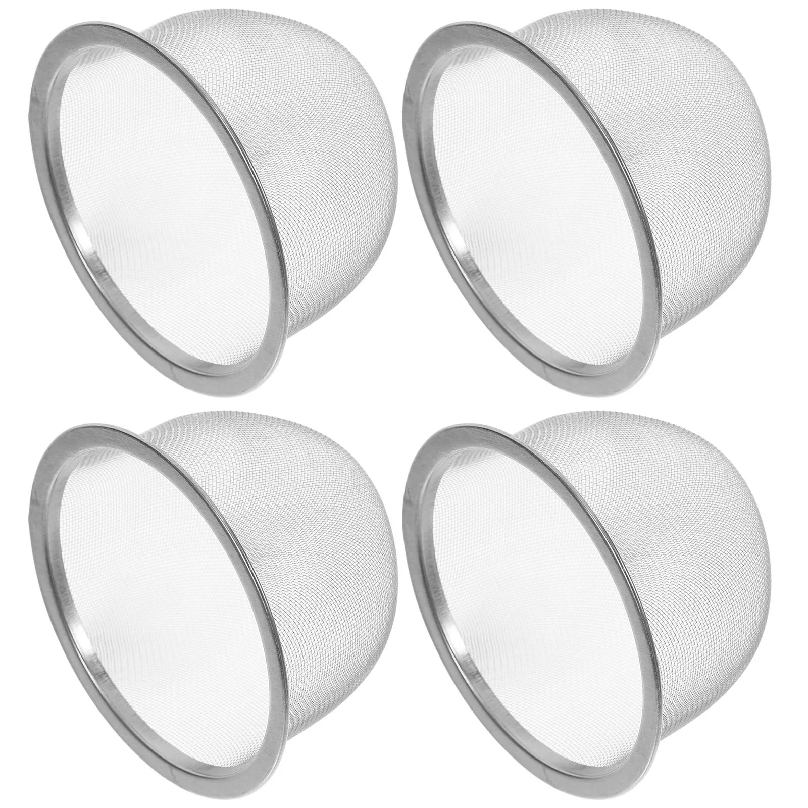 

4 Pcs Stainless Steel Tea Infuser Metal Mesh Strainer Filters Loose for Pot Teapot Replacement Extra Fine