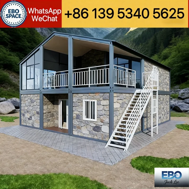 Made in China 40ft Folding Modular Villa Compliant with Australian Standards Waterproof 3-Bedroom Mobile Container House