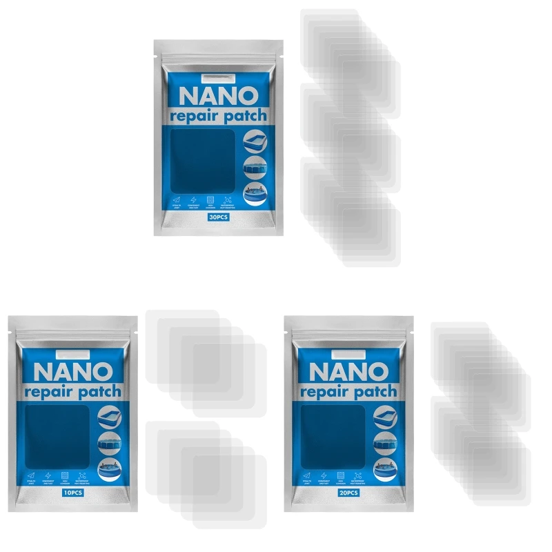 10/20/30x Adhesive Repair Tape Waterproof Repair Patches for Tent Swimming Rings Y9RF