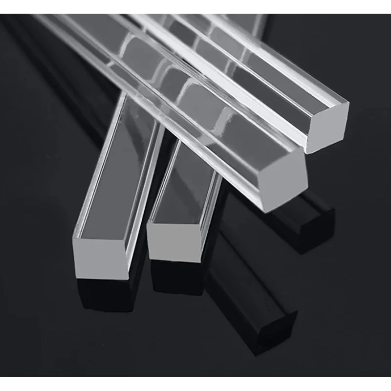 

Clear Transparent Acrylic Square Rod / Solid PMMA Bar for DIY Crafts & Model Making