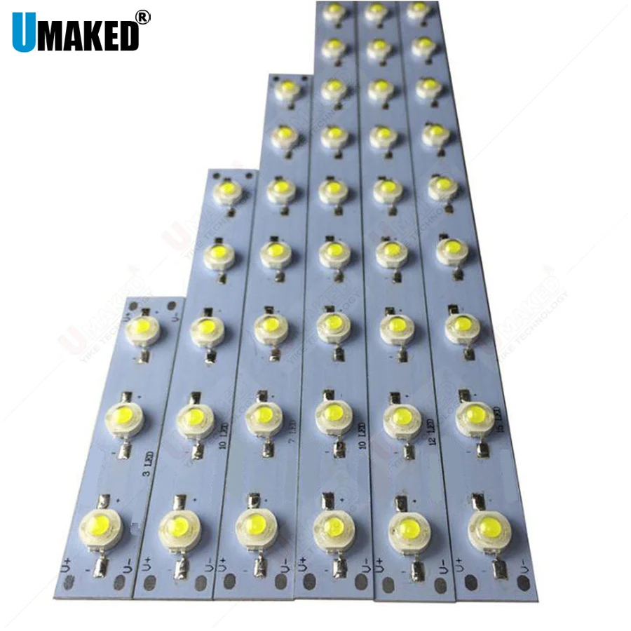 3-22W 100 130 150 300 390 500 590 595 800 990mm length led PCB plate board welded 1w epistar beads LED lighting source for tube