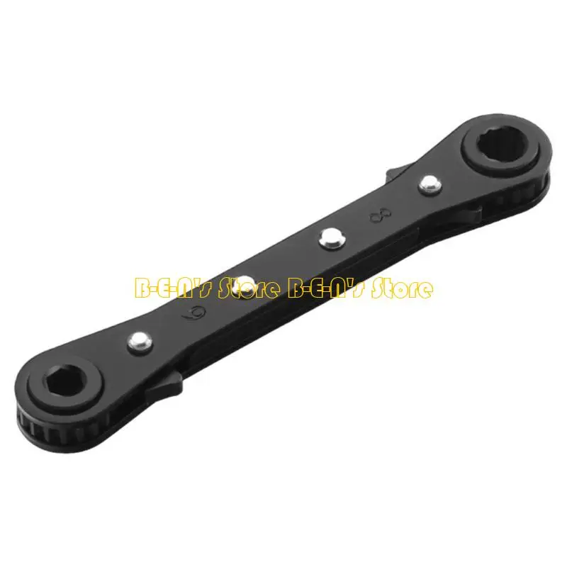 Y1AD Ratchet Wrench Spanner Tool Set Double Head Two Direction 6 to 21mm with Portable Holder for Automotive and Home Repairs