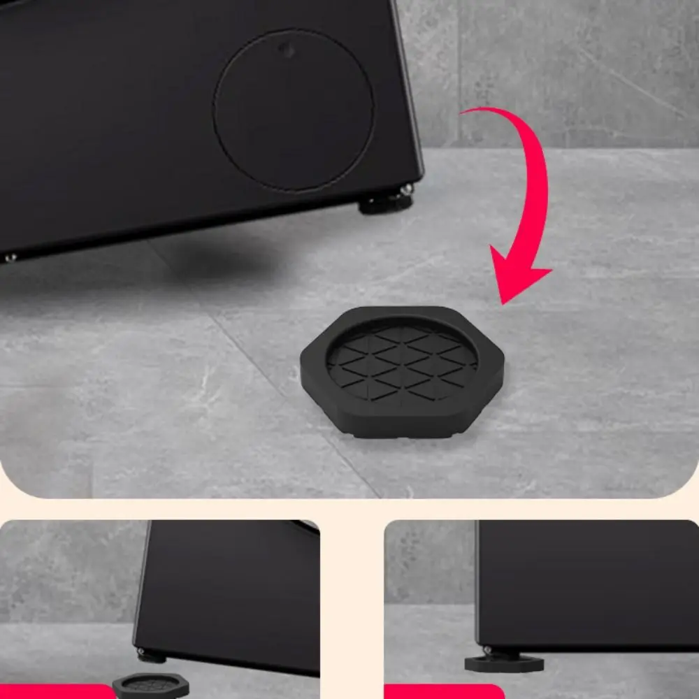 4/8 قطعة مكافحة زلة غسالة مكافحة الاهتزاز قدم وسادة المخمدات الصامتة زيادة غسالة وسادة للقدم امتصاص الصدمات #2