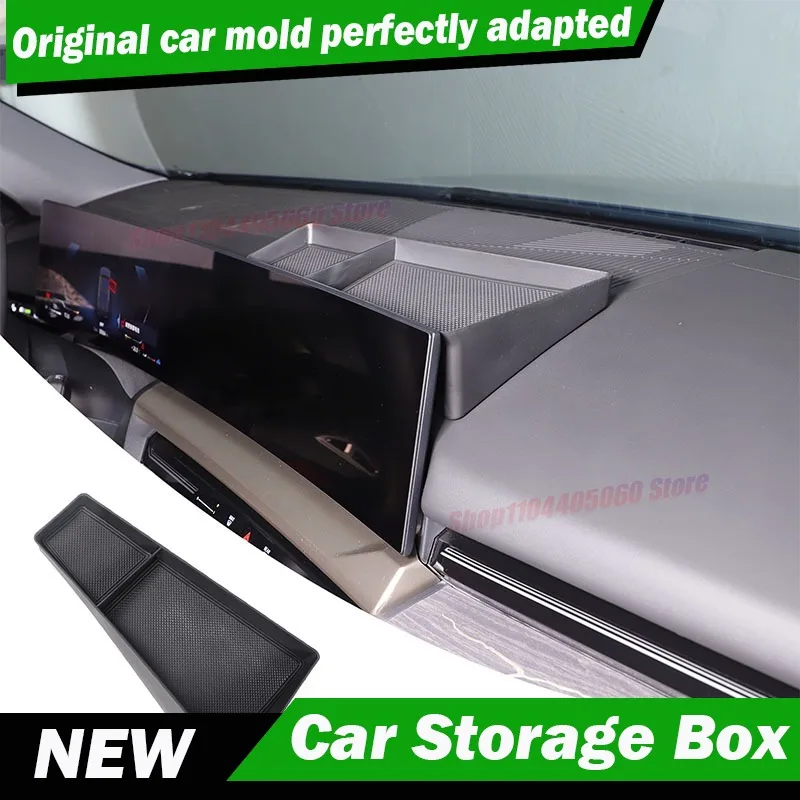 For BMW 5 Series G60 2024-2026 Car Storage Box Interior Accessories Center Console Lower Layer Storage Box Organizer Tidying