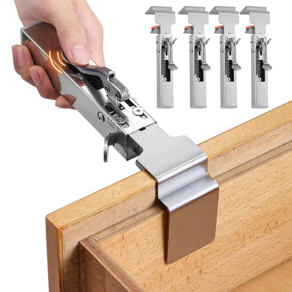 Quick Drawer Installation Tool Heavy Duty Adjustable Drawer Fixing Clamp for Metal Drawer Front Installation for Carpenter