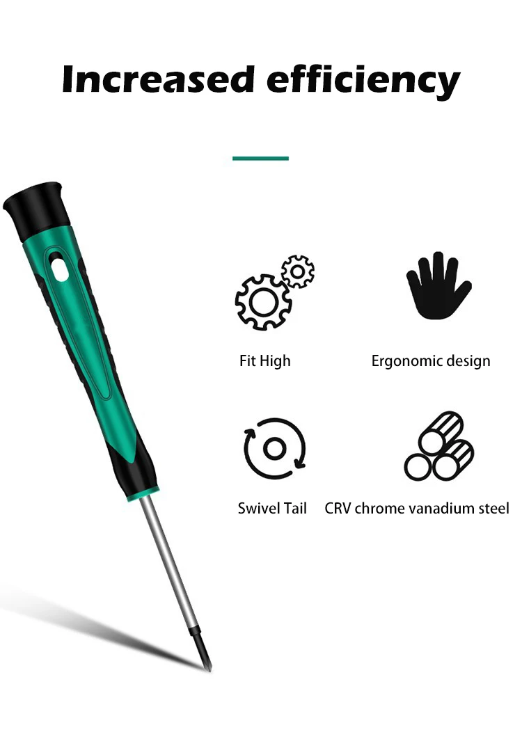 6-teiliges Präzisions-Elektronik-Schraubendreher-Set Handy Computer Kamera Präzisionsinstrument Reparatur Professionelle Werkzeuge Handwerkzeuge – Detail 3
