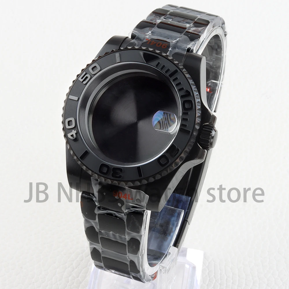 

40mm Watch Case Polish Oyster Strap Fit Submariner GMT NH34 NH35 NH36 NH38 Movement 28.5mm Dial YACHT-MASTER Watch Case Parts