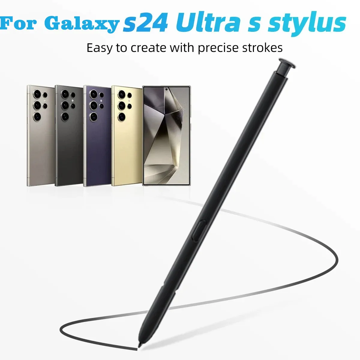 

Ультра-стилус для Samsung Galaxy S24 Ultra SM-S928B SM-S928U S928W S Pen Стилус для сенсорного экрана SPen без Bluetooth