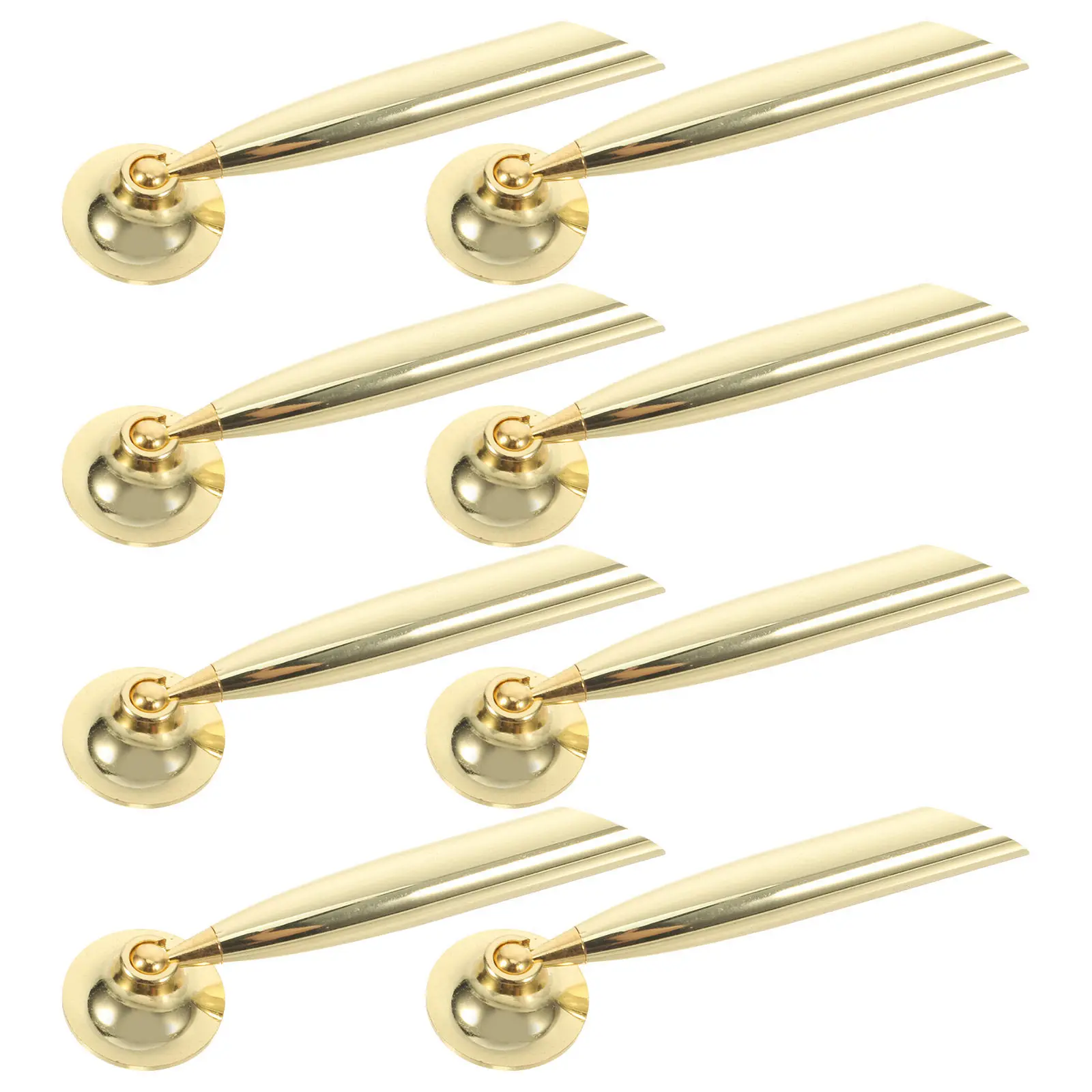 8Pcs Metal Desk Pen Holder Stable Weighted Base Single Hole for Office Reception Fountain Pen Display Stand Pencil Holder