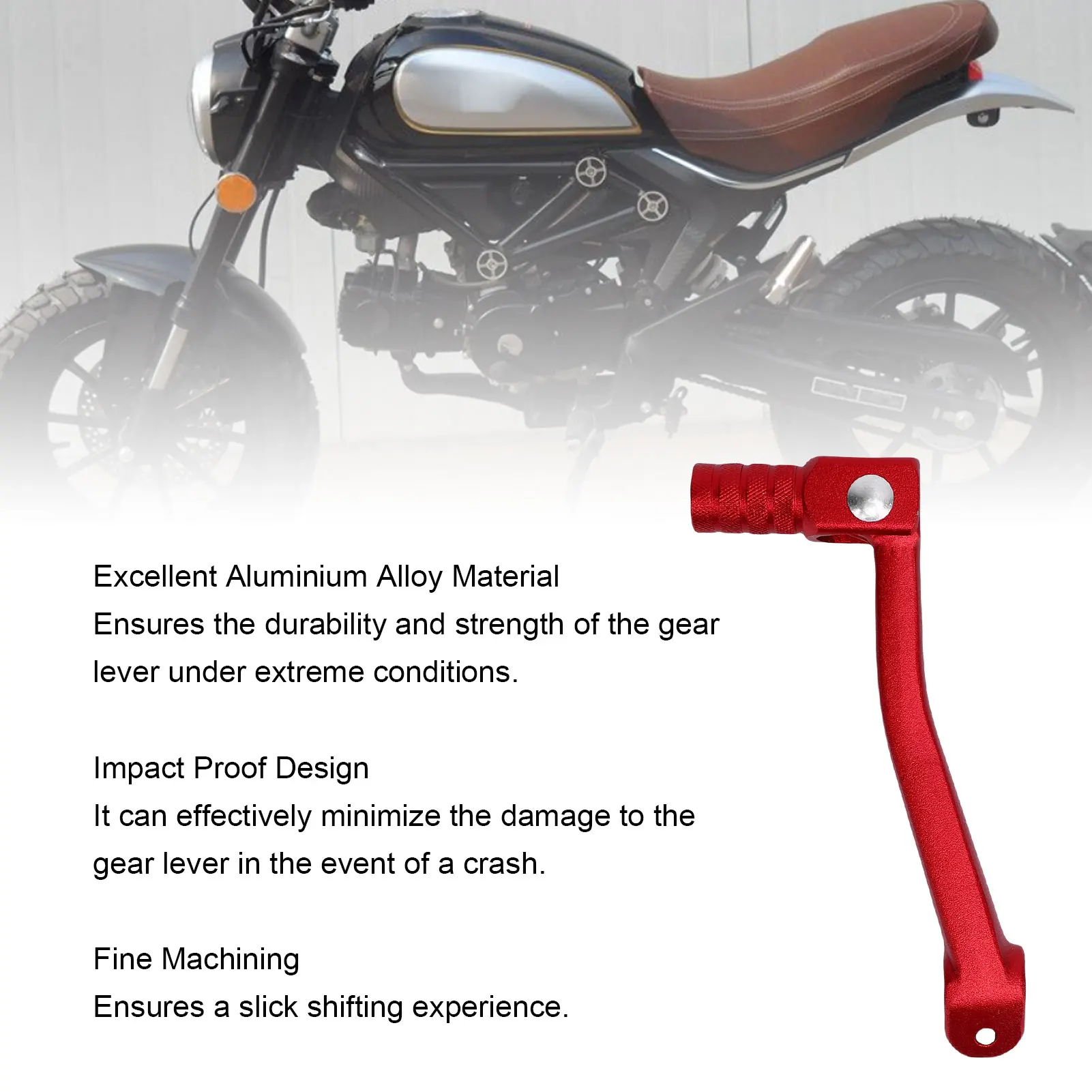 

Motorcycle Gear Shifter Shift Lever Red Color Motorcycle Gear Shift Lever Replacement for KAYO for 150ml 160ml 250ml Motocross
