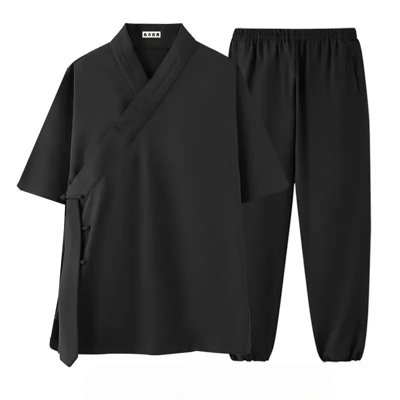 Traditional Chinese Clothing Sets Wudang Daoist Clothing Men's Women's Tai Chi Casual Shirt Martial Arts
