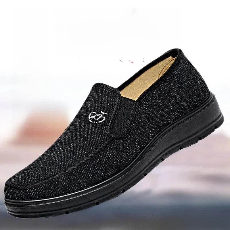 

New Beijing Cloth Shoes Men's Casual Driving Shoes Slip-On Dad Shoes round Toe Water Velvet Spring Autumn Seasonal