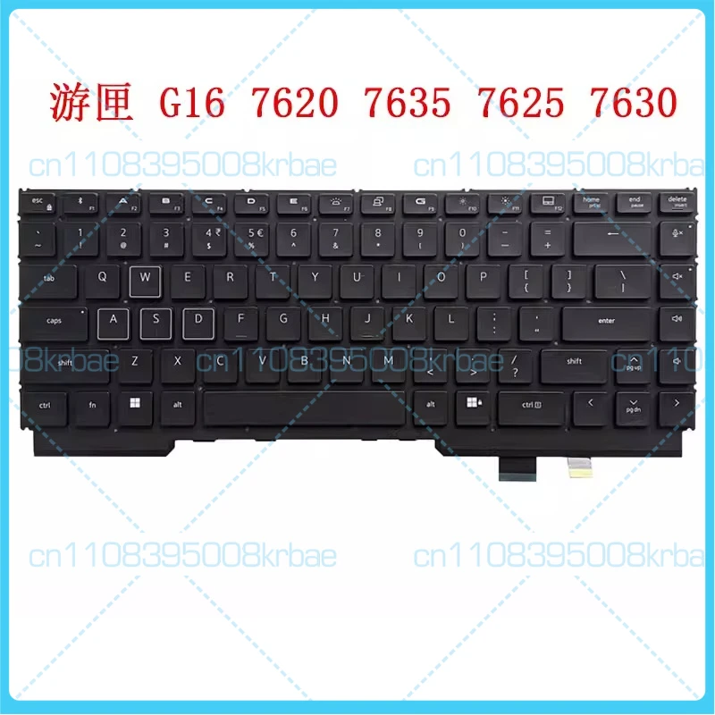 

Для игровых ноутбуков DELL G16 7620 7625 7630 7635 со встроенной клавиатурой с подсветкой (US-раскладка)