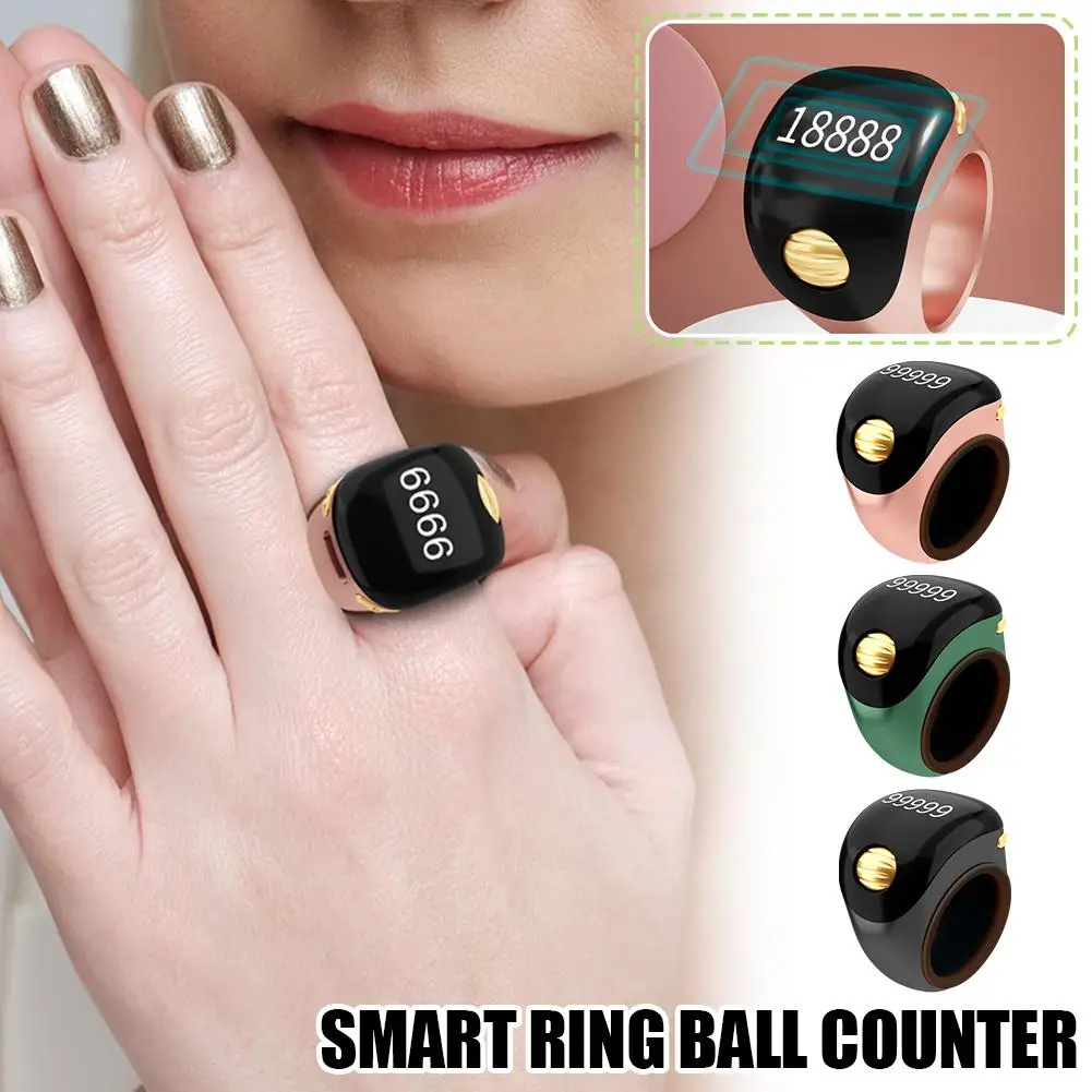 عداد الإصبع الرقمي المحمول من النوع الدائري من النوع C قابل لإعادة الشحن وشاشة OLED قابلة للتعديل وعداد رصيد صغير