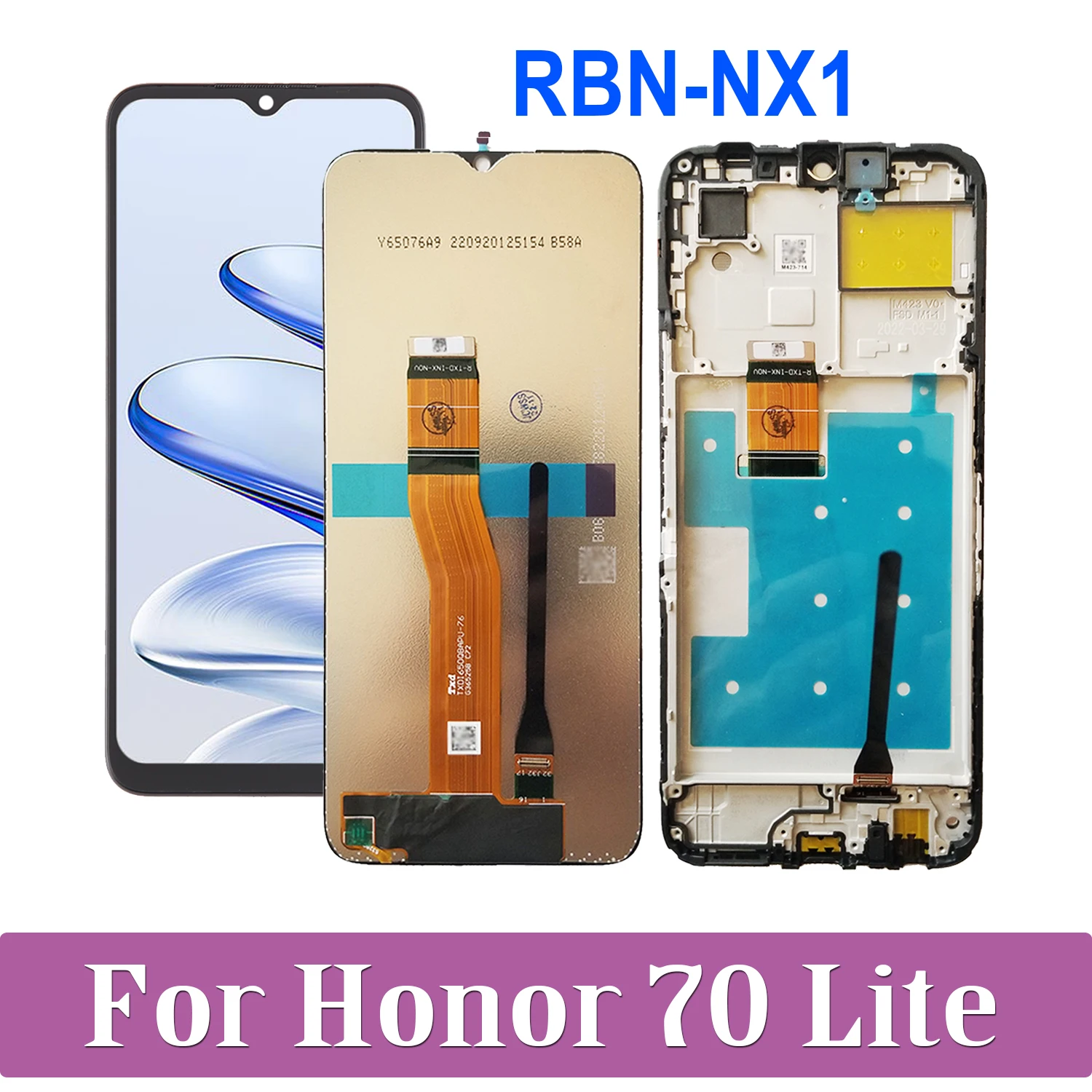 For Huawei Honor 70 Lite 70Lite LCD Display Touch Screen Digitizer Assembly For Honor70 Lite RBN-NX1 LCD