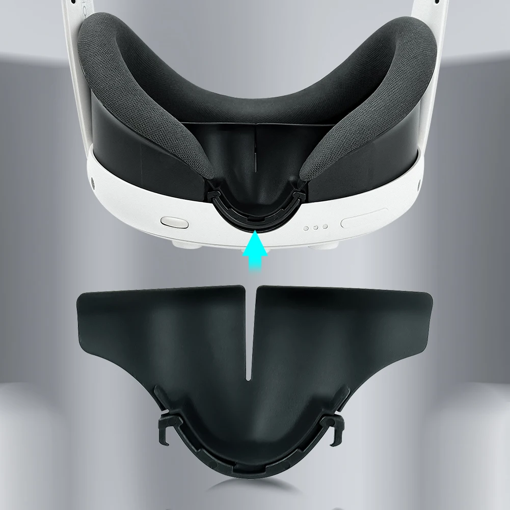 سيليكون ضوء مانع VR غطاء الأنف ، ومكافحة التسرب ، مريحة VR وسادة الأنف ، اكسسوارات سماعة الرأس ، ميتا كويست 3