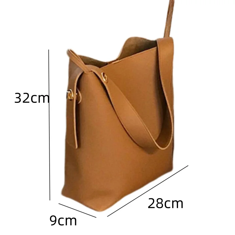 Women\'s Trend Crossbody Bags New Fashion Female Bucket Bags Shoulder Bags Retro Black Brown Advanced Sense Leisure Handheld Bags