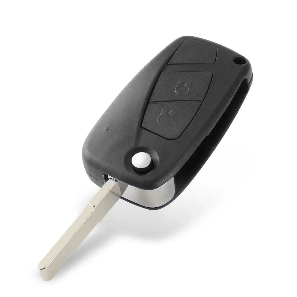 KEYYOU 1PCS New For Fiat 500 Key Shell Panda 2003-2012 Stilo Ducato Punto Auto Car Key Case 3 Buttons