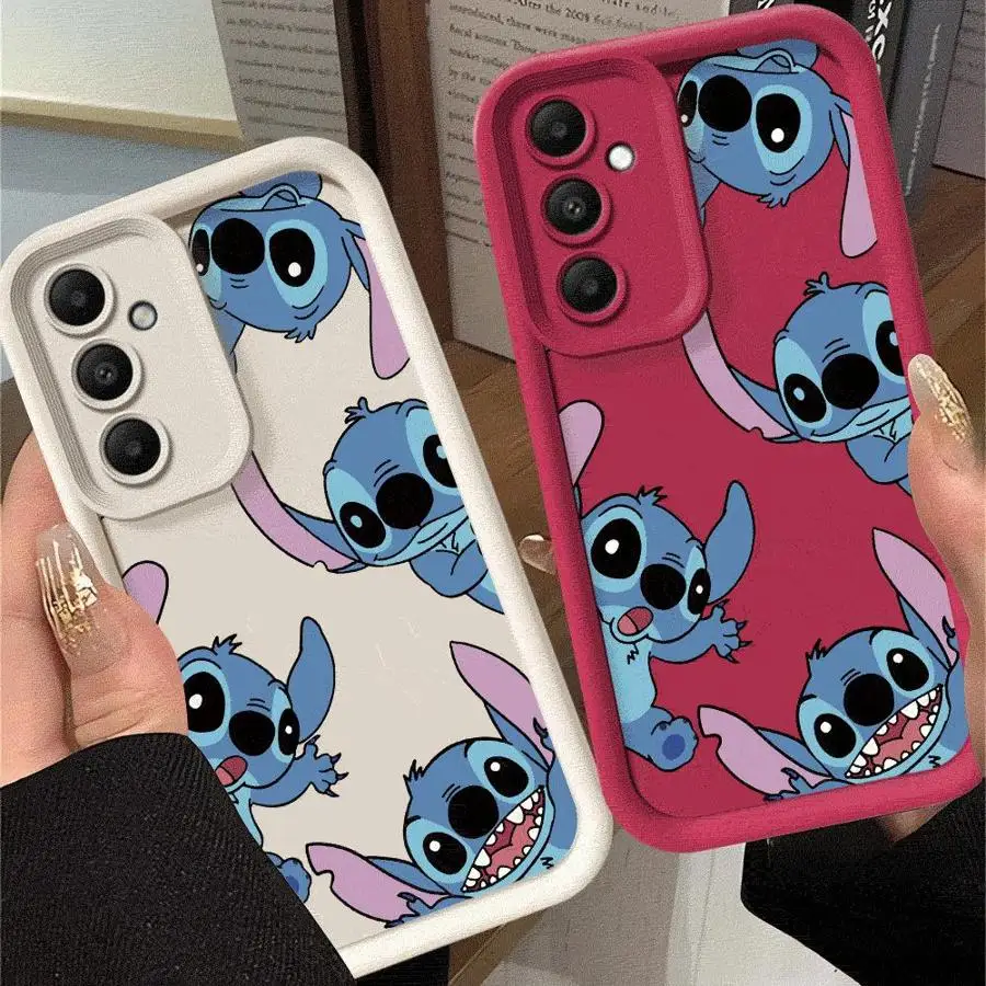 Disney Stitch Phone Case for Samsung Galaxy A14 A15 A23 A52 4G 5G A22 A24 A32 4G A25 A33 A34 A35 A52s A53 A54 A73 A55 5G