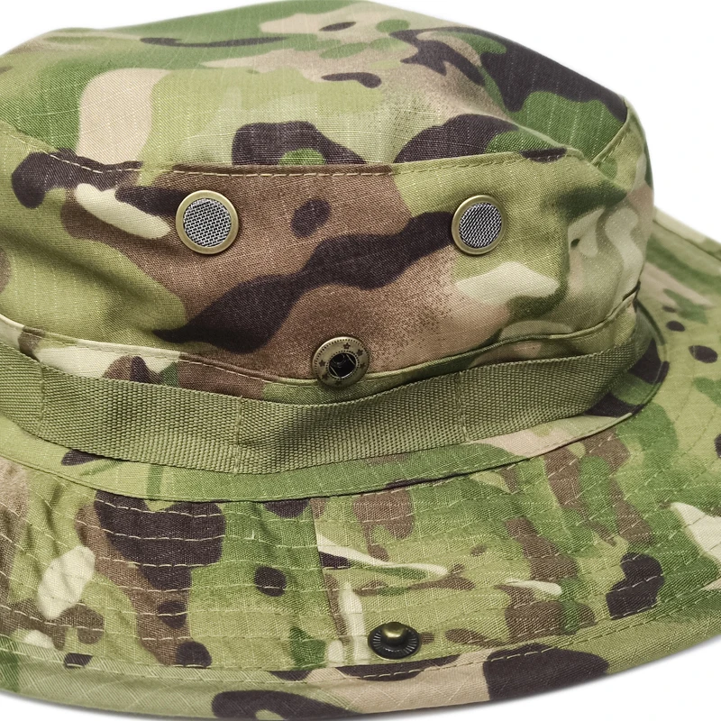 Camouflage Boonie Hat Wide Brim Men Women Sun Hat Outdoor Hiking Fishing Hunting Sports Caps Foldable Soft Hat