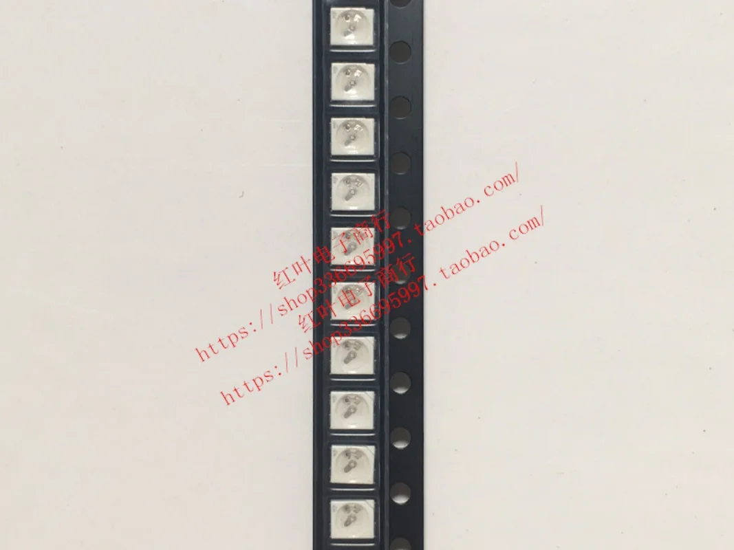 

100pcs/ LBE6SG Patch 3528 Four-Leg PLCC4 Common Yin 465nm Blue Light LED Beads for Automobiles