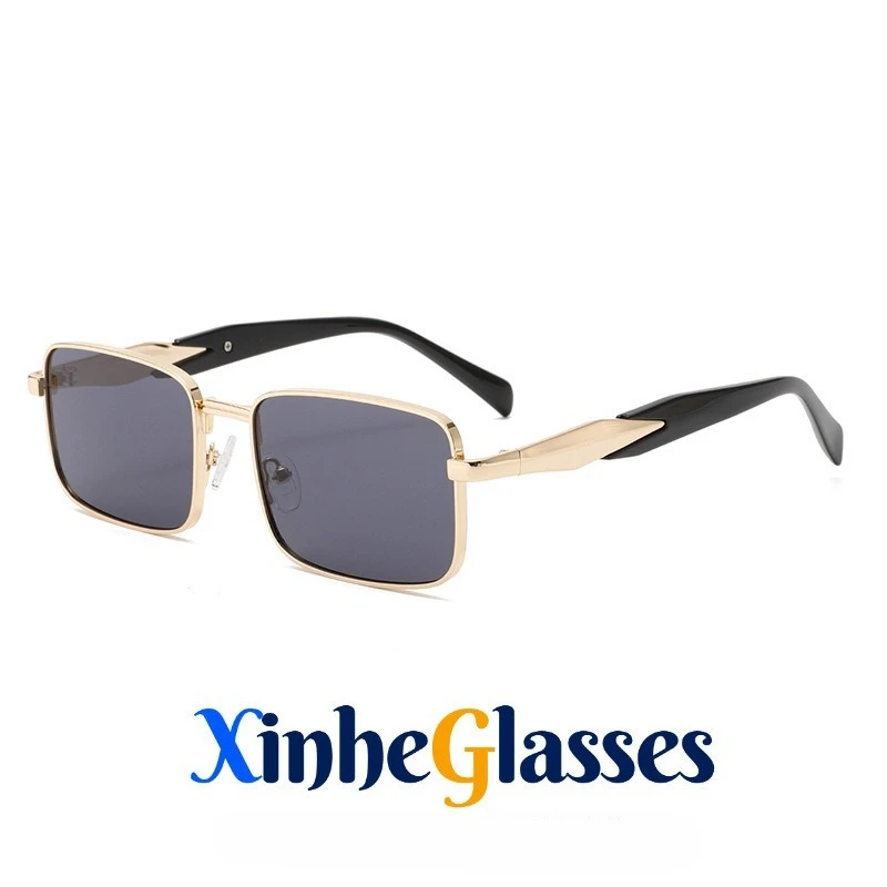 

New UV Resistant Glasses, Retro Box Metal Sunglasses, Fashionable Sunglasses, Outdoor Sports Glasses, Couple's Style