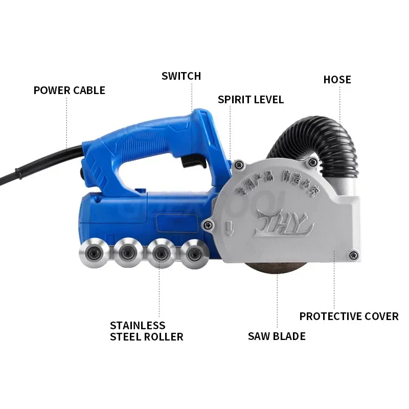 220V Slotting Machine Construction Tool Ceramic Tile Floor Tile Beauty Joint Cleaning Electric Joint Cleaning Machine Power Tool