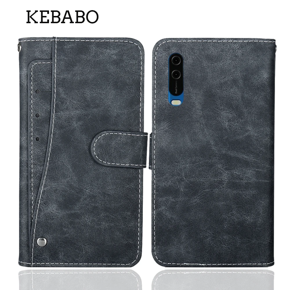 Cartera de cuero Hisense E30 Lite funda 5,99 "moda protectora de lujo funda personalizada teléfono estilo libro Vintage