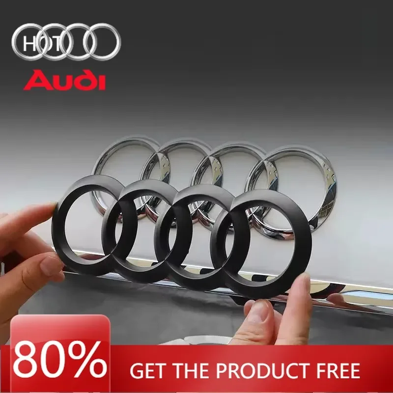 

Наклейки для интерьера автомобиля 2026 года, аксессуары для Audi A3 A4 A5 A6 A7 A8 Q2 Q3 Q5 Q7 Q8, накладка на переднюю решетку радиатора из АБС-пластика, задний значок