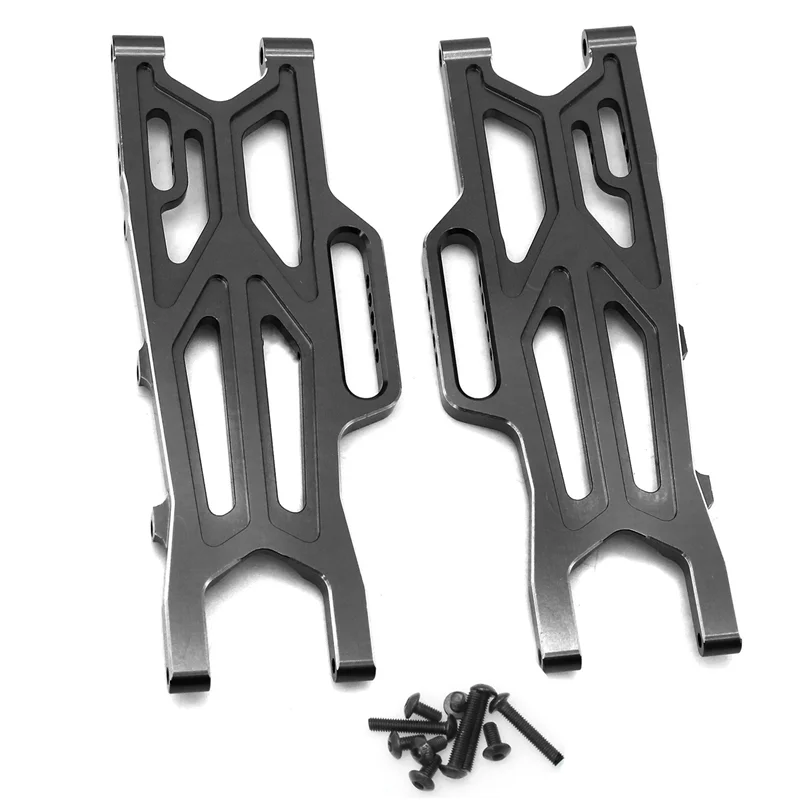 

BEDW-Metal Rear Suspension Arms Swing Arm ARA330710 For Arrma 1/10 KRATON 4X4 4S V2 BLX RC Car Upgrade Parts Accessories Black